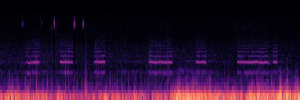 Spectrogram: Repeated Insect Wingbeats With Identical Harmonics